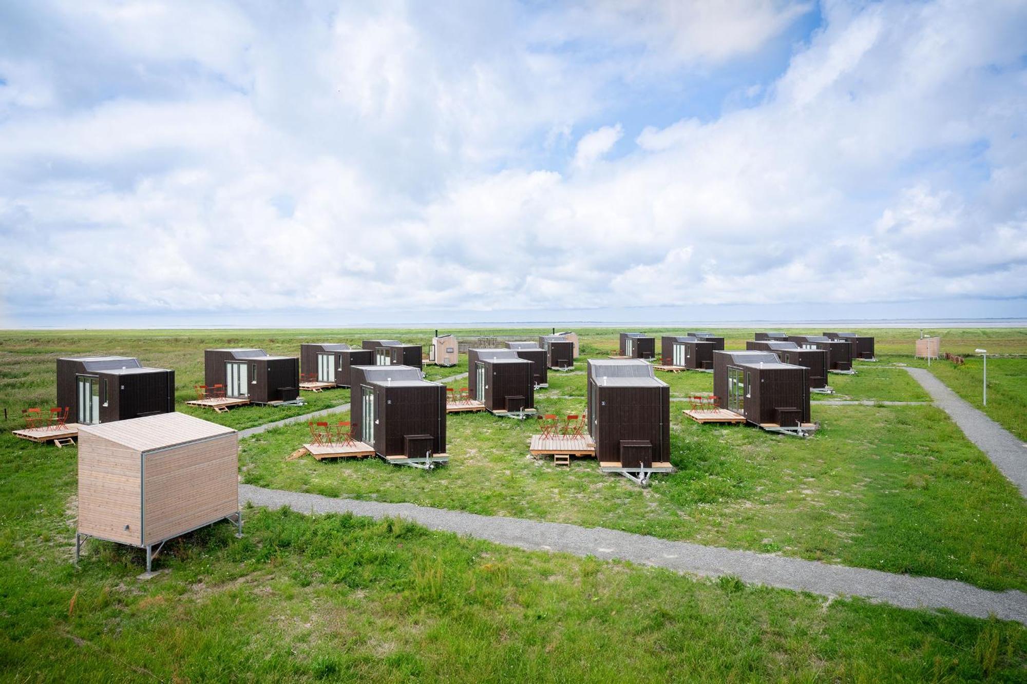 Tiny House Pioneer 18 Zur Meerseite - Green Tiny Village Harlesiel Каролінензіль Екстер'єр фото